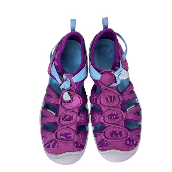 Keen‎ Moxie Sandal Kid's US 4 Purple Cinch Bungee Closed Toe Rubber Sole 1019258 - Picture 4 of 8